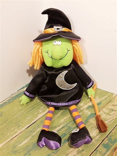 15 Inch Hallmark Halloween Witch Stuffed Toy Plush Etsy