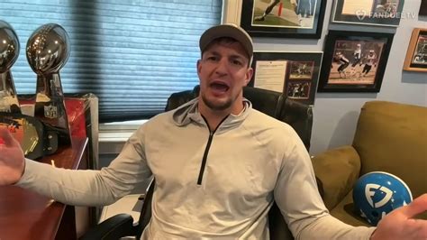 Rob Gronkowski Breaks Down In Laughter After Revealing Item Thrown At