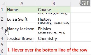 Tricks zum Ändern der Spaltenbreite und Zeilenhöhe in Excel