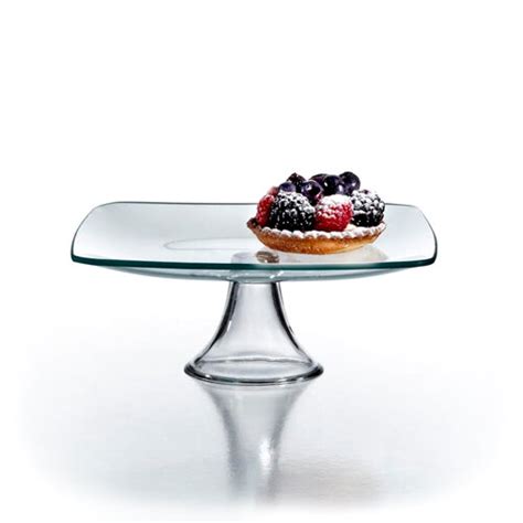 The Jay Companies 8" Square Glass Cake Stand Pedestal