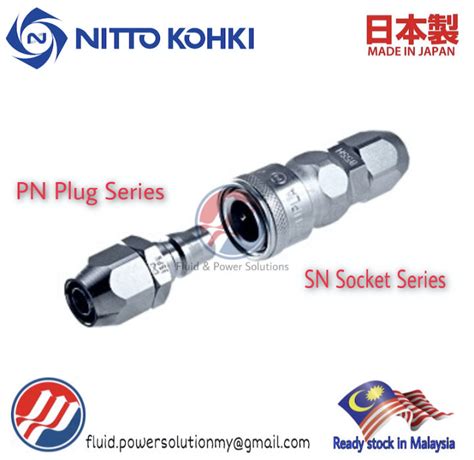 Original Nitto Kohki Nut Cupla Socket And Plug Nut Coupler For