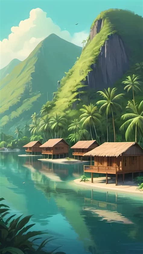 Create A Cartoon Illustration Of Palawan