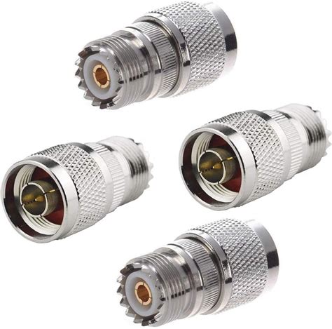 Boobrie Adaptateur PL259 Mâle BNC Femelle Connecteur Coaxial BNC à UHF