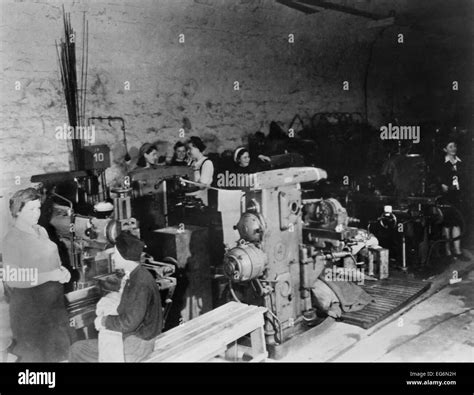 Women Working In An Underground German Armament Factory In 1945 It Was