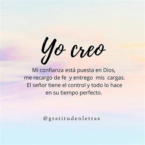 Gratitud En Letras En Instagram “creo Y Confío 🙌🏻 Gratitudenletras Gratitudenletras