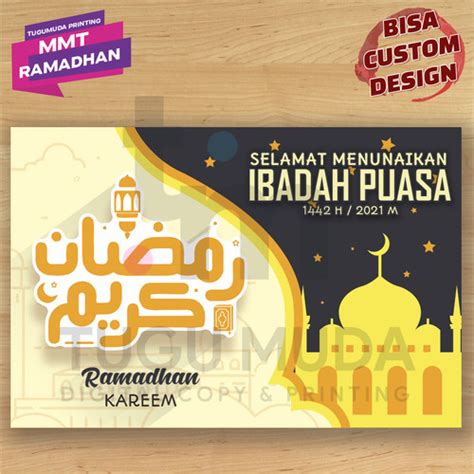 Jual Cetak Spandukbannermmt Ramadhan Kareem Ibadah Puasa Ramadhan