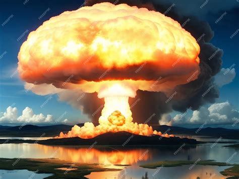 Premium AI Image | Tsar Bomba mushroom cloud nuke