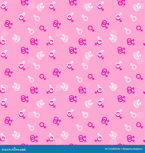 Pattern Same Sex Love For Printing On Fabric Stock Illustration