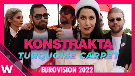 Konstrakta Serbia Eurovision 2022 Turquoise Carpet Opening Ceremony