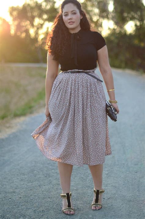 The It List Midi Skirts Curvy Outfits Skirt Design Plus Size Outfits