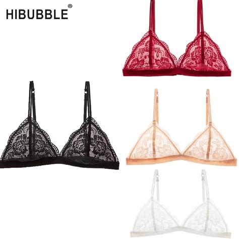 Hibubble New Sexy Women Lace Bra Luxury Cotton Mesh Bralette Lingerie