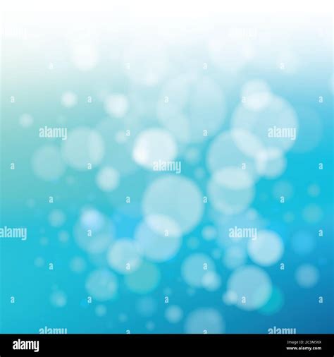 Blue Blurred Bubble Background Vector Illustration Stock Vector Image