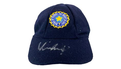 India Test Cap Signed by Virat Kohli - CharityStars