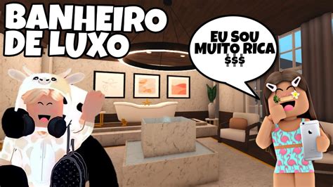 Fiz Um Banheiro De Luxo No Bloxburg Roblox Youtube