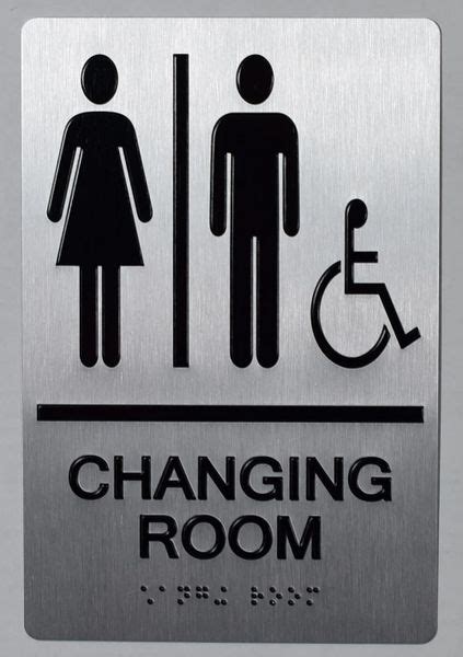 Hpd Signs Unisex Changing Room Sign Proper Aluminum Hpd Signs Hpd