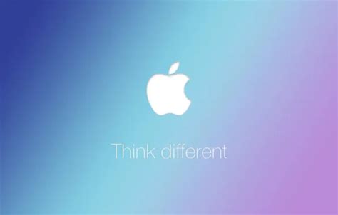 Wallpaper Apple Apple Logo Slogan Think Different Images For