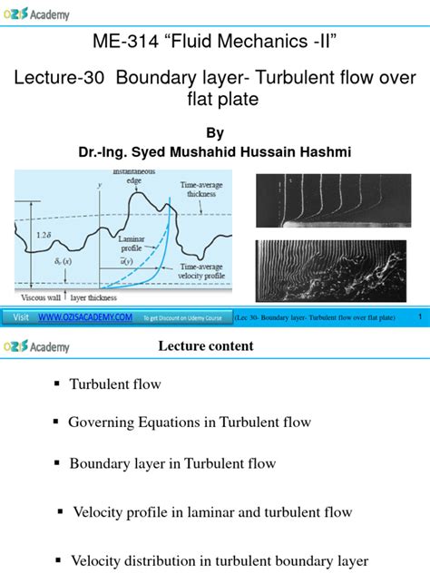 Lecture+30+-Boundary+layer-Turbulent+flow+over+flat+plate | PDF ...