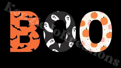 BOO Halloween Desktop Wallpaper - Etsy