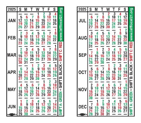 2025 Firefighter Shift Calendar 48 96 Printable Linda Talbot