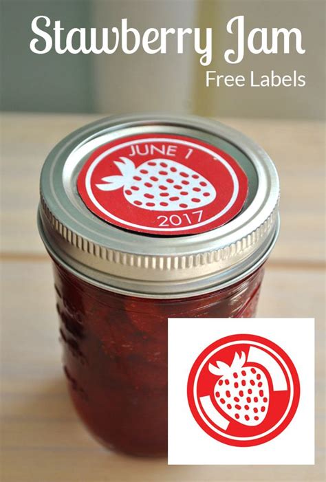 Free Labels for Home Made Strawberry Jam | Jam label, Strawberry jam, Jam