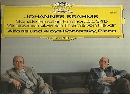 Brahms Sonata F Alfons Aloys Kontarsky Amazon Music