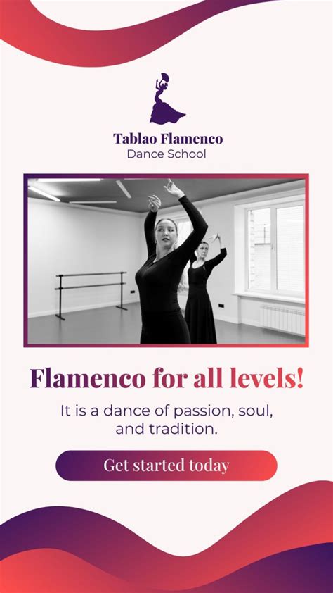 Personalize This Duotone Waves Tablao Flamenco Dance School Instagram