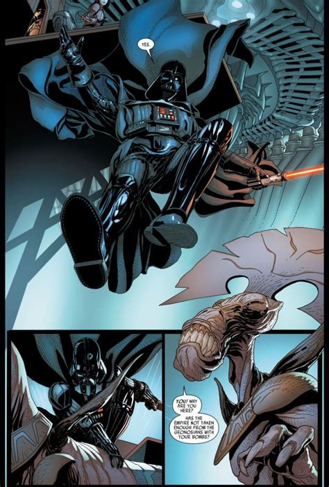 Darth Vader VS Geonosian Queen | Star wars comics, Darth vader 2015 ...