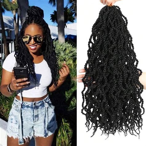 Wavy Senegalese Twist Crochet Hair Braids Inch Packs Curly Twist