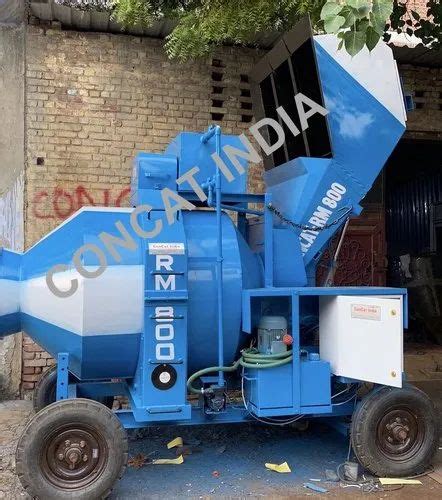 Electric Semi Automatic Reverse Drum Concrete Mixer Rm At Rs