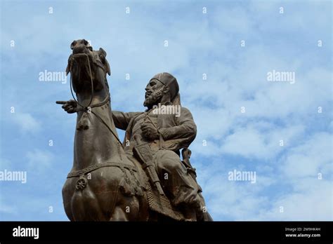 Kairo Gypten Januar Ibrahim Pascha Statue Auf Seinem Pferd