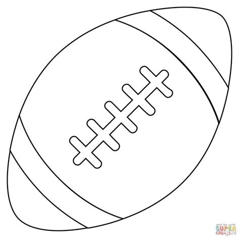 Football Outline, Football Clip Art, Football Template, Printable ...