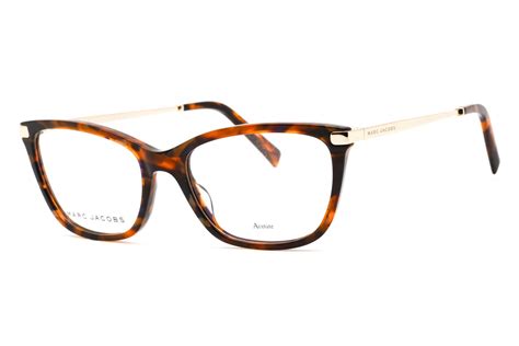 569828 Marc Jacobs Marc 400 Eyeglasses Havana Plum Clear Demo Lens