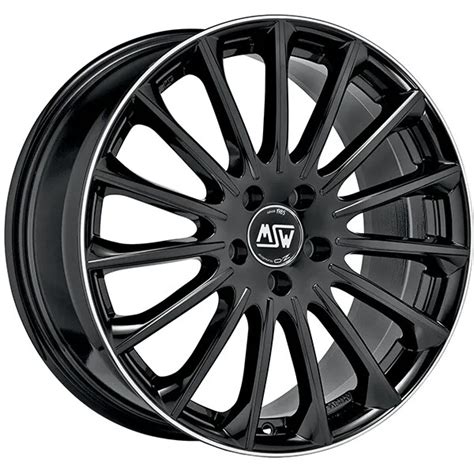 ALLOY WHEEL MSW Msw 30 For Seat Leon Cupra 7 5X18 5X112 Gloss Black