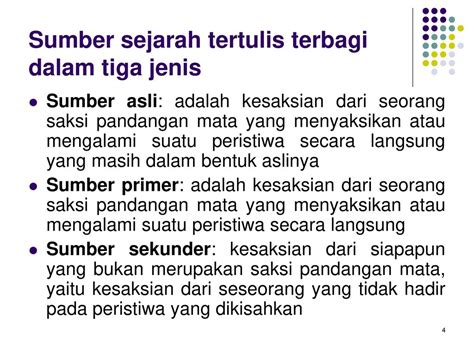 Jenis Jenis Sumber Sejarah Berdasarkan Bentuknya Seputar Sejarah