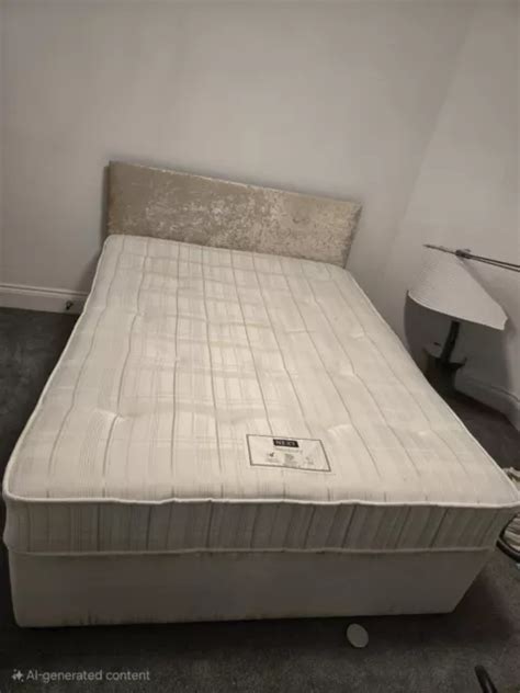 KING SIZE DIVAN Bed With Mattress And Headboard 55 13 PicClick UK