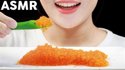 Asmr Flying Fish Roe Eating Sounds Extreme And Satisfying Crunch