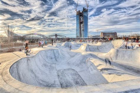 Awesome skatepark in Frankfurt, Germany. #skateboard #skateparks # ...