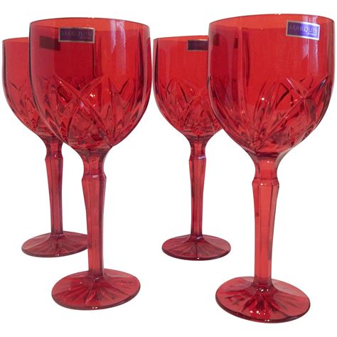 Marquis By Waterford Brookside Red Wine Goblets Wine Goblets Vintage Wine Glasses Wine