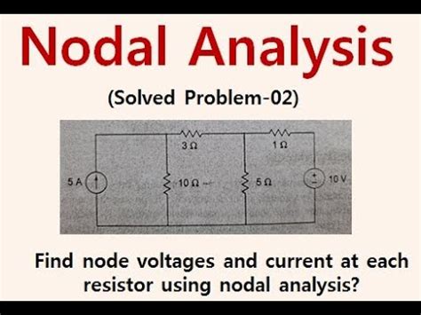 Nodal Analysis Solved Problem 02 YouTube