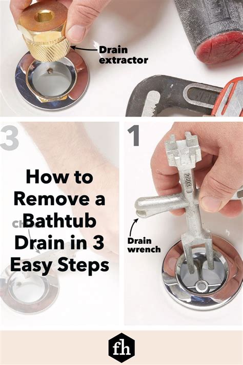 How To Remove A Bathtub Drain Bathtub Drain Diy Plumbing Repair