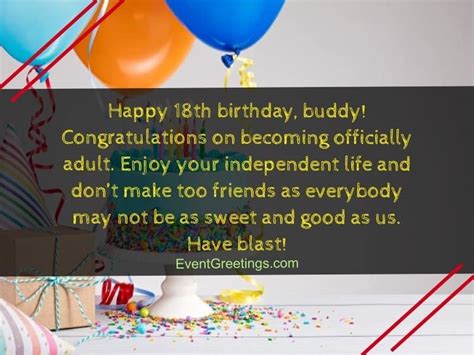 Happy 18th Birthday Quotes For Friends