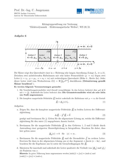 A6 EDEW KGÜ Prof Dr Ing C Jungemann RWTH Aachen University