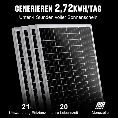 W Solaranlage Komplettpaket Solar Set Photovoltaik Balkonkraftwerk