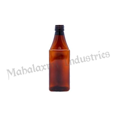 Mahalaxmi Screw Cap Ml Amber Dexa Pet Bottle Use For Storage