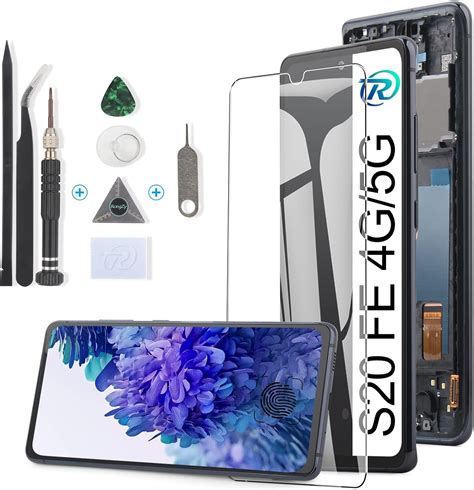 RongZy Écran Tactile LCD Compatible avec AMOLED Samsung Galaxy S20 FE