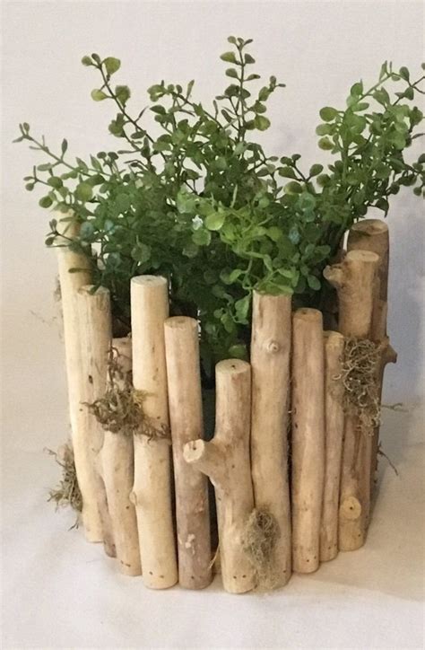 Image Driftwood Planters Driftwood Projects Rustic Planters Diy