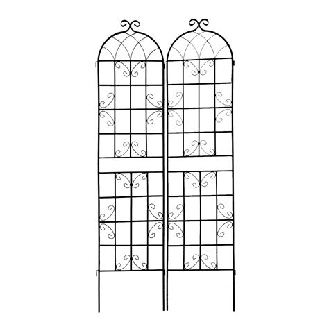 Metal Garden Trellises Set Of 2 2 Pack 150 Support Your Climbing Plants Effortlessly