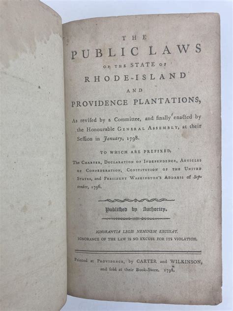 The Public Laws of the State of Rhode Island and Providence Plantations