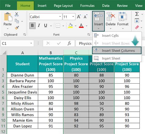 Add Column In Excel How To Add Insert Step By Step Example