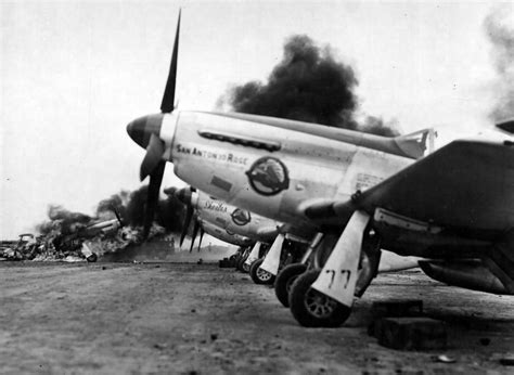 P 51d San Antonio Rose Pilot 1lt Douglas Reese Of The 45th Fs 15th Fighter Group Iwo Jima